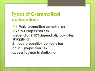 presentación collocations with exercises | PPT