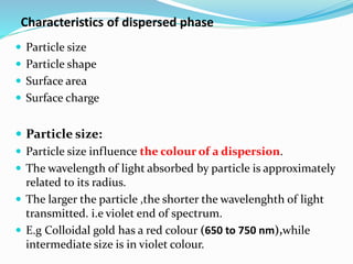 Colloidal dispersion | PPTX