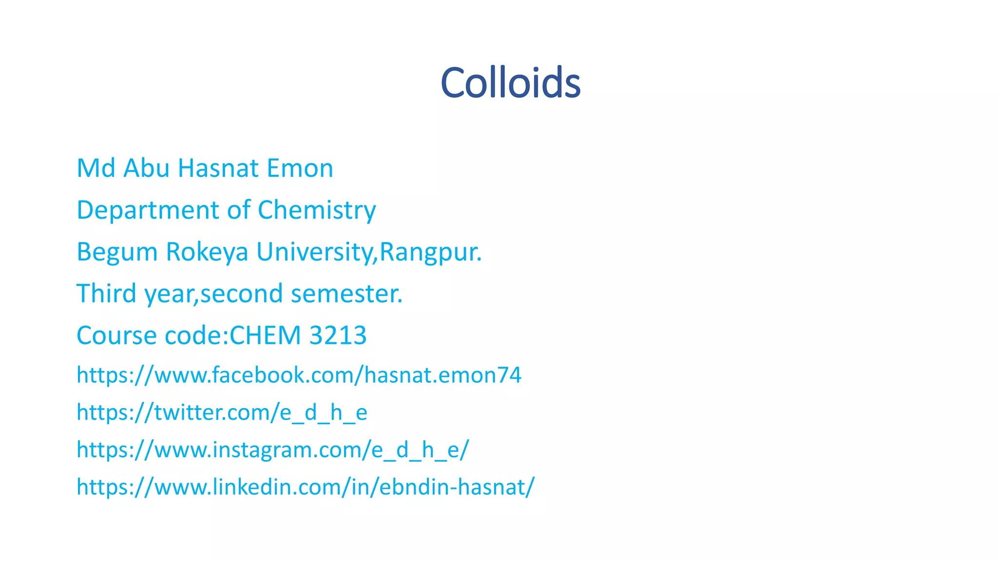 COLLOID CHEMISTRY PPT visual data 7