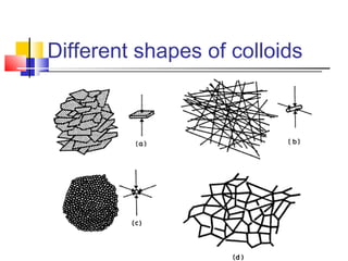 Different shapes of colloids
 