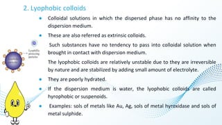 COLLOIDAL DISPERSION PPTx. S.Y B-PHARM . | PDF