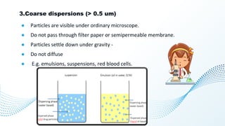 COLLOIDAL DISPERSION PPTx. S.Y B-PHARM . | PDF