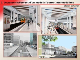 2. Je passe facilement d’un mode à l’autre (intermodalité) Station Schuman 