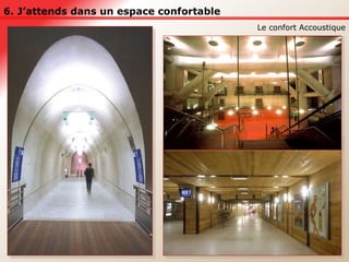 6. J’attends dans un espace confortable Le confort Accoustique 