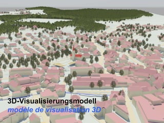Bundesamt für Landestopografie swisstopo
KOGIS & TOPO : geo.admin.ch 3D
3D-Visualisierungsmodell
modèle de visualisation 3D
 