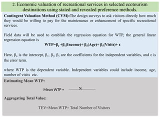 ecosystem services evaluation method tecniques | PPTX