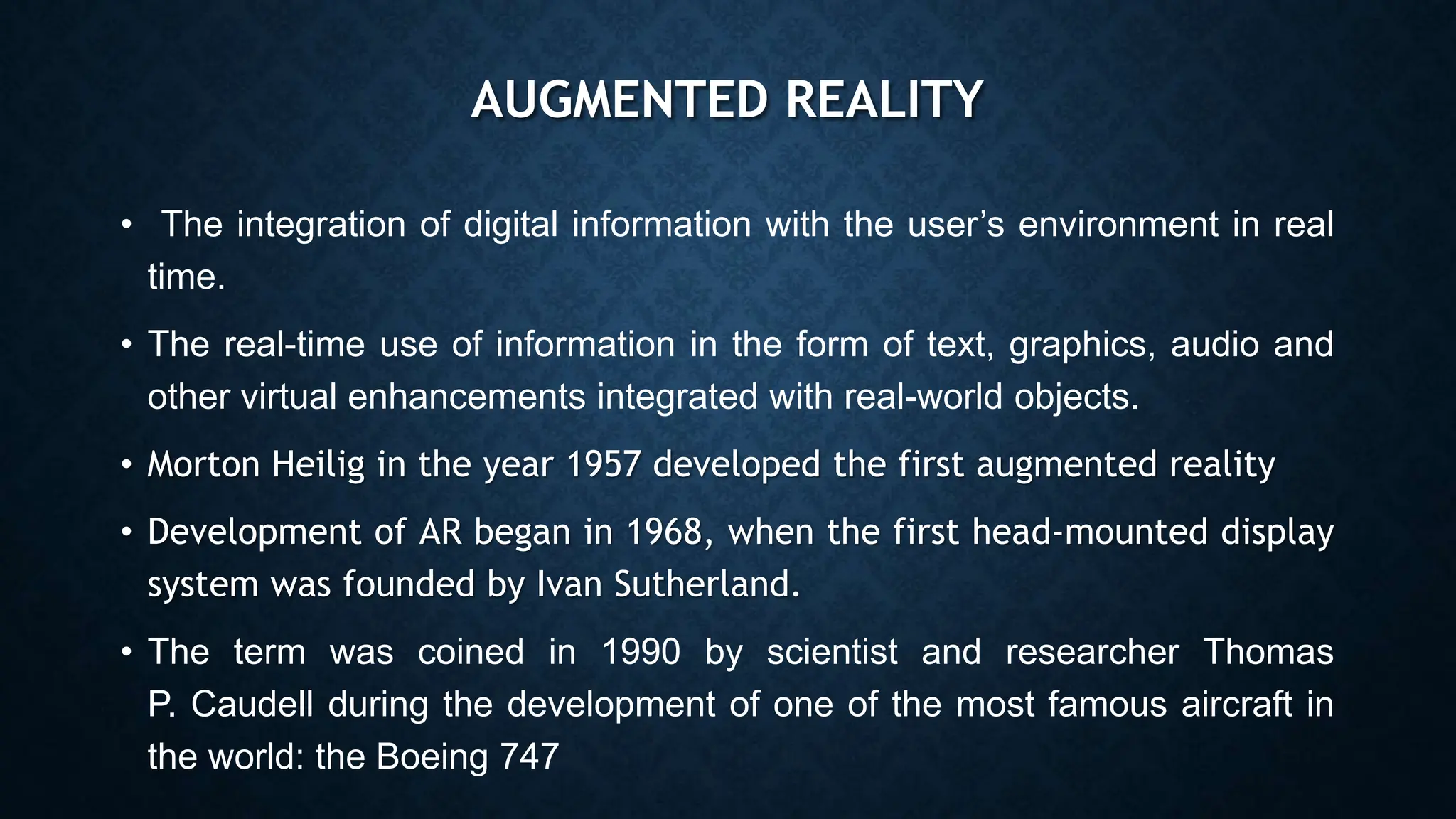 Different types of Augumented reality applicaitons | PPTX