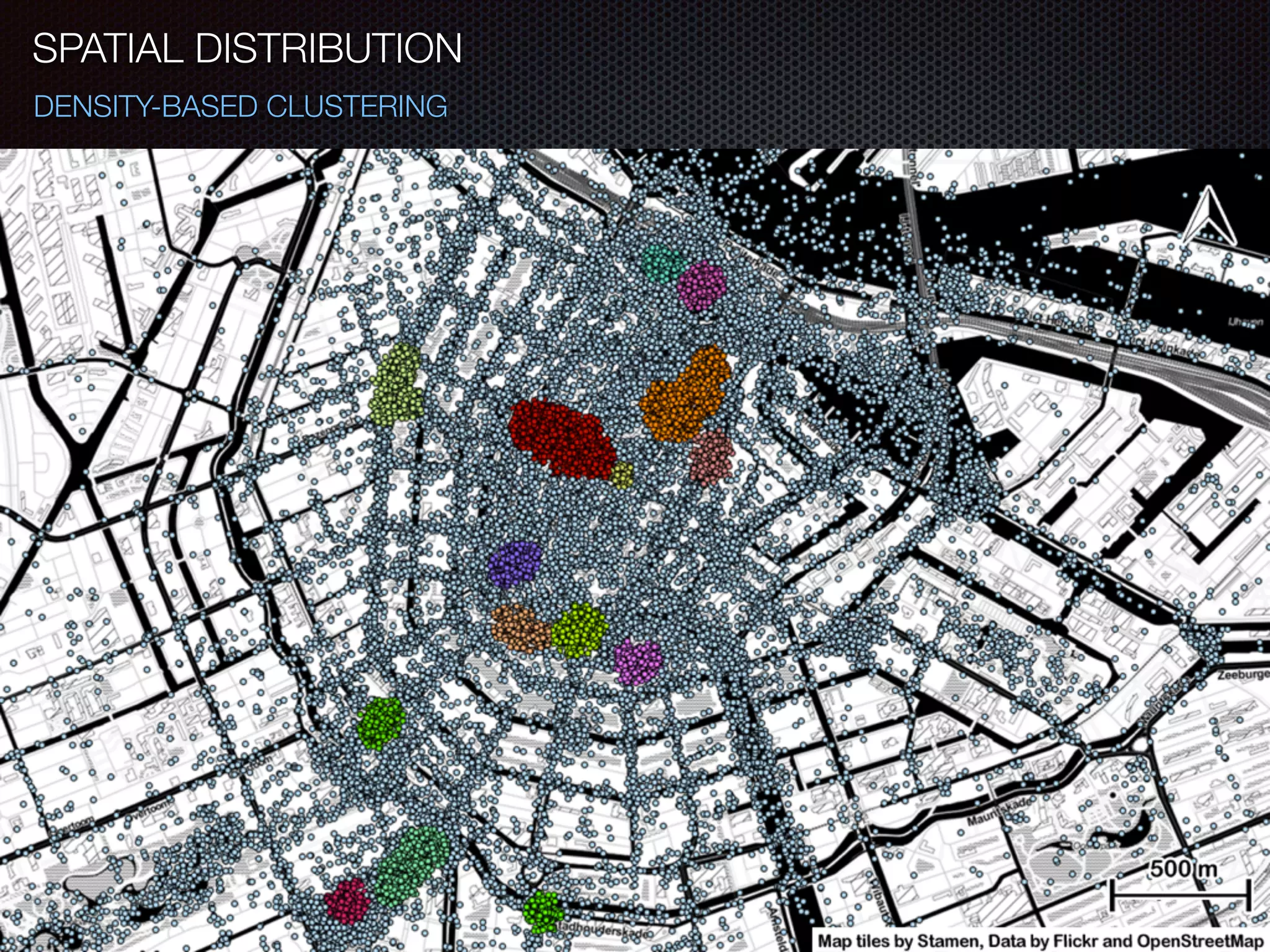 SPATIAL DISTRIBUTION
DENSITY-BASED CLUSTERING
 