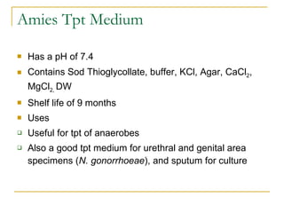 Trans Isolate Medium Coll Trans Micro Specimens | PPT