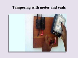 Tampering with meter and seals
 