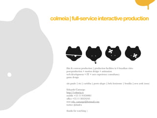 Colmeia Brochure Classics