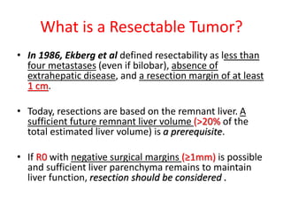 Resectable Meaning Colo rectal carcinoma | PPTX
