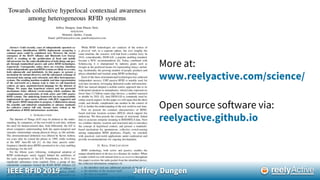 IEEE RFID 2019 Jeffrey Dungen
More at:
www.reelyactive.com/science/
Open source software via:
reelyactive.github.io
 