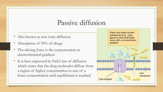 Diffusion Absorption COLOGY - drug absorption and metabolism.pptx