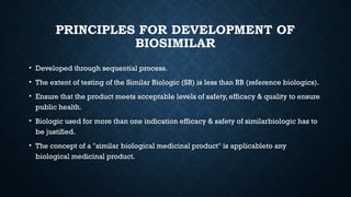 PHARMACOLOGY PPT BIOSIMILARS, PROTIEN DRUGS.pptx