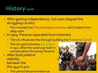 PeoplePopulation is approx. 46 million (2008)Third most populous country in Latin                                AmericaMost people live in the Andean highlands and along the Caribbean coastMain language is SpanishFourth largest number of Spanish speakers in the worldReligionPredominantly Christianity (95%), 81-90% are Roman Catholic Less than 1% practice indigenous religions, Judaism, Islam, Hinduism, and BuddhismMany reported that they do not practice their faith actively