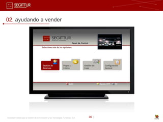 02. ayudando a vender




Sociedad Estatal para la Gestión de la Innovación y las Tecnologías Turísticas, S.A.   36 |
 