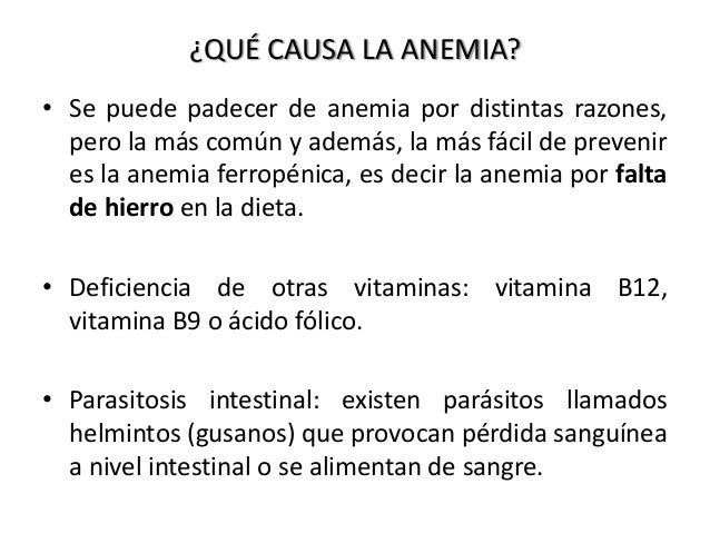 Proyecto para la reducción de anemia en niños y niás del ...