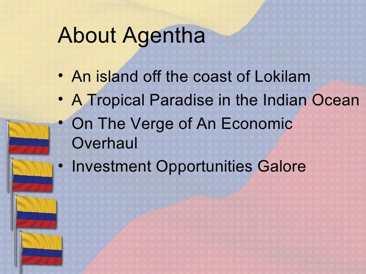 Colombia Flag PPT Template