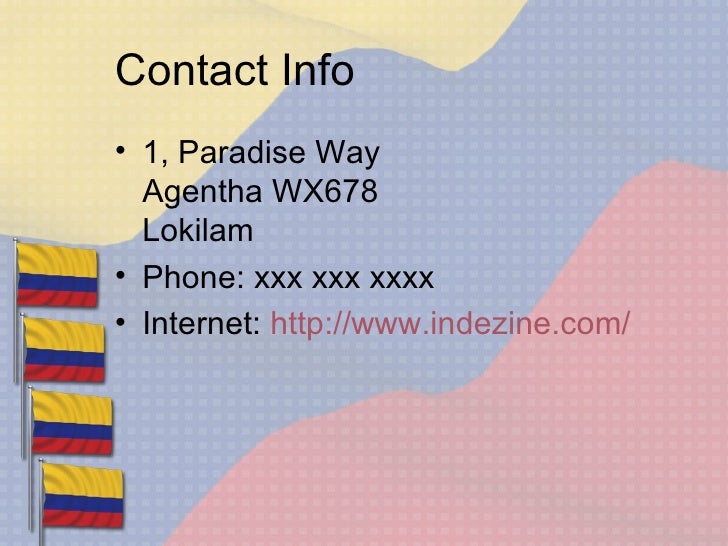 Colombia Flag PPT Template