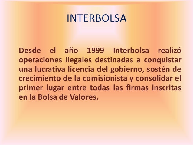 CASO INTERBOLSA PDF CASO INTERBOLSA PDF