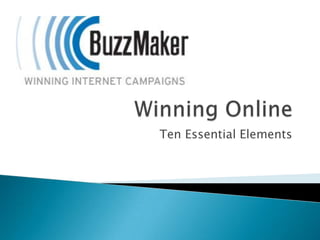 Winning Online Ten Essential Elements 