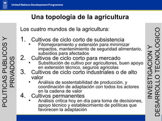 Opportunities for Adaptation to Climate Change in COlombia