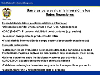 Opportunities for Adaptation to Climate Change in COlombia