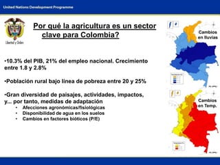 Opportunities for Adaptation to Climate Change in COlombia