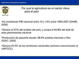 Colombia Climate Change Overview Opportunities for Mitigation