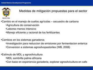 Colombia Climate Change Overview Opportunities for Mitigation