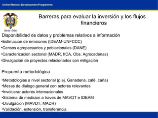 Colombia Climate Change Overview Opportunities for Mitigation