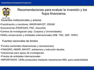 Colombia Climate Change Overview Opportunities for Mitigation