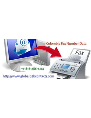 Colombia fax number data