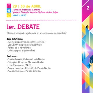 Programación Taller Mucho con Poco Nariño