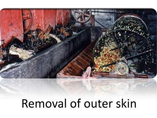 Removal of outer skin