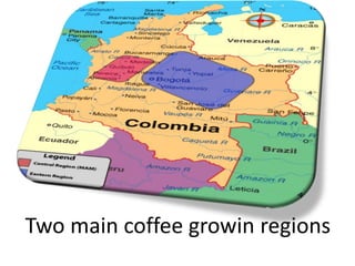 Two main coffee growin regions