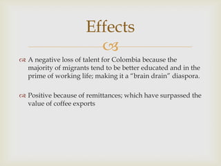 Colombian migration | PPTX
