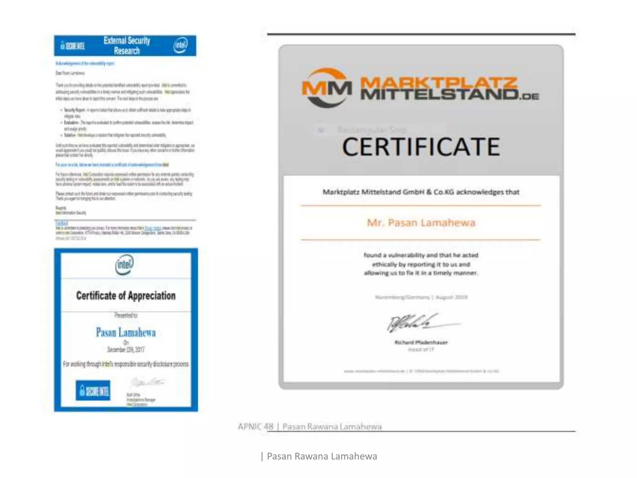 | Pasan Rawana Lamahewa
 