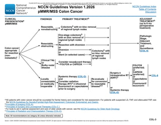 NCCN Clinical Practice Guidelines for Colon Cancer 2026 Update | PDF