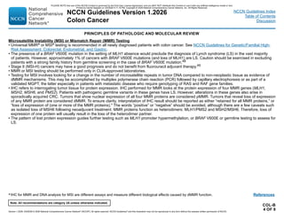 NCCN Clinical Practice Guidelines for Colon Cancer 2026 Update | PDF