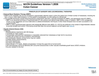 NCCN Clinical Practice Guidelines for Colon Cancer 2026 Update | PDF