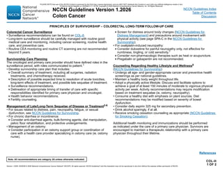 NCCN Clinical Practice Guidelines for Colon Cancer 2026 Update | PDF