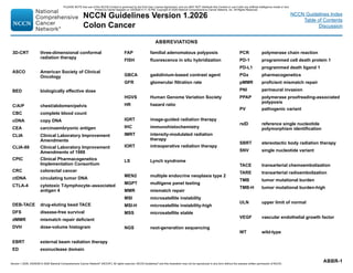 NCCN Clinical Practice Guidelines for Colon Cancer 2026 Update | PDF