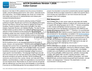 NCCN Clinical Practice Guidelines for Colon Cancer 2026 Update | PDF