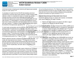 NCCN Clinical Practice Guidelines for Colon Cancer 2026 Update | PDF
