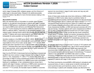 NCCN Clinical Practice Guidelines for Colon Cancer 2026 Update | PDF