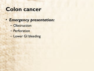 Colon cancer | PPT