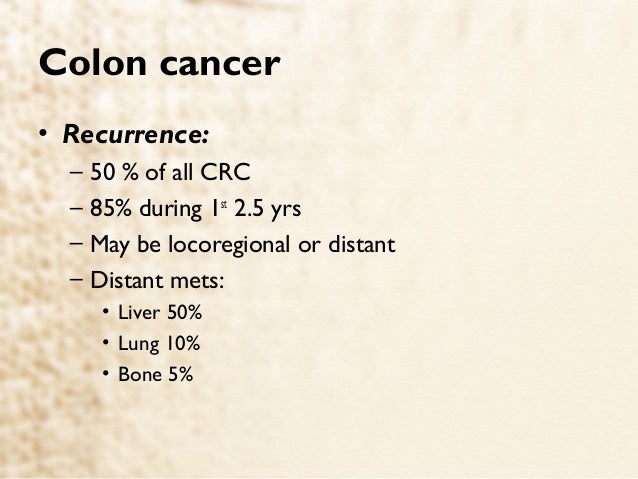 Colon cancer cea level