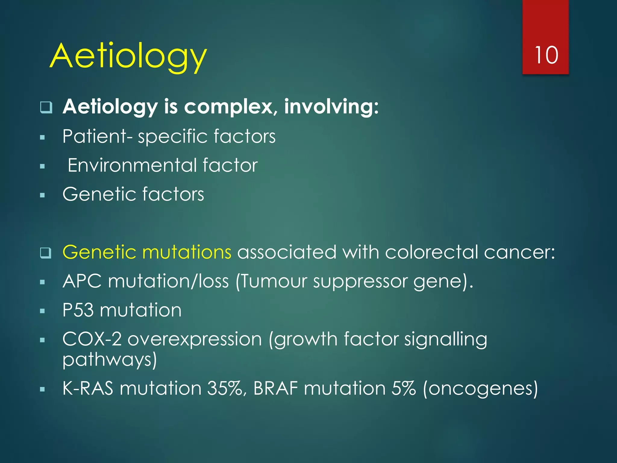 Patho Colon Colon Cancer Pathophysiology Slideshare
